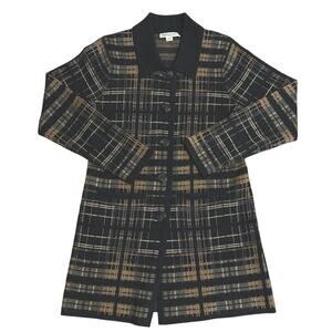 Pendleton Merino Wool Long Line Button-up Cardigan Sweater w/ Pockets Sz Small